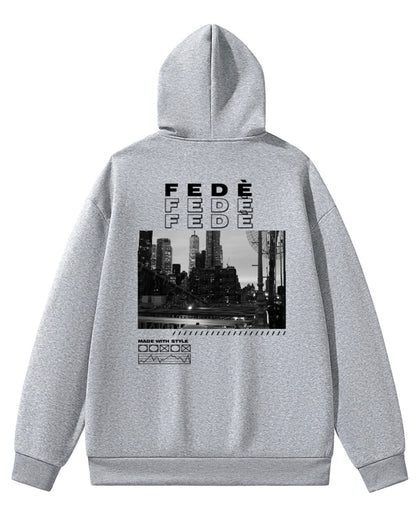 FEDÈ Grey Hoodie V1